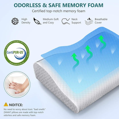 Foam Pillow for Neck Pain Relief