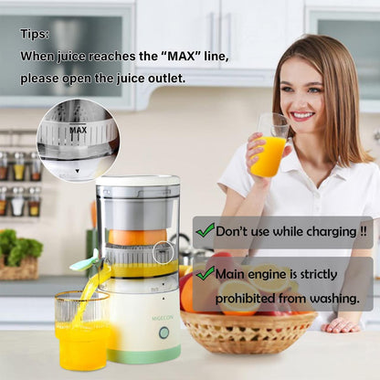 Wireless Rechargeable Citrus Juicer with USB Charging